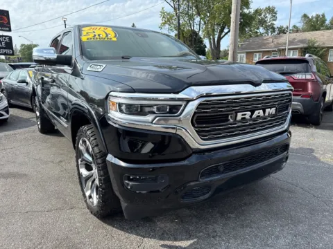 Black 2019 RAM 1500 LIMITED for sale in Hobart, IN