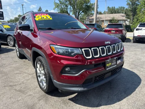 Red 2022 JEEP COMPASS LATITUDE LUX for sale in Hobart, IN
