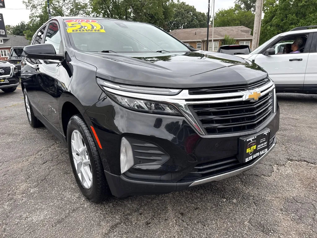 Black 2023 CHEVROLET EQUINOX LT for sale in Hobart, IN