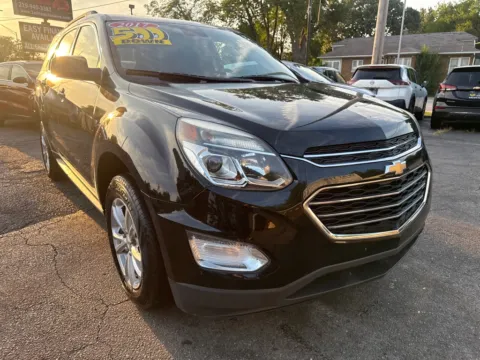 Black 2017 CHEVROLET EQUINOX LT for sale in Hobart, IN