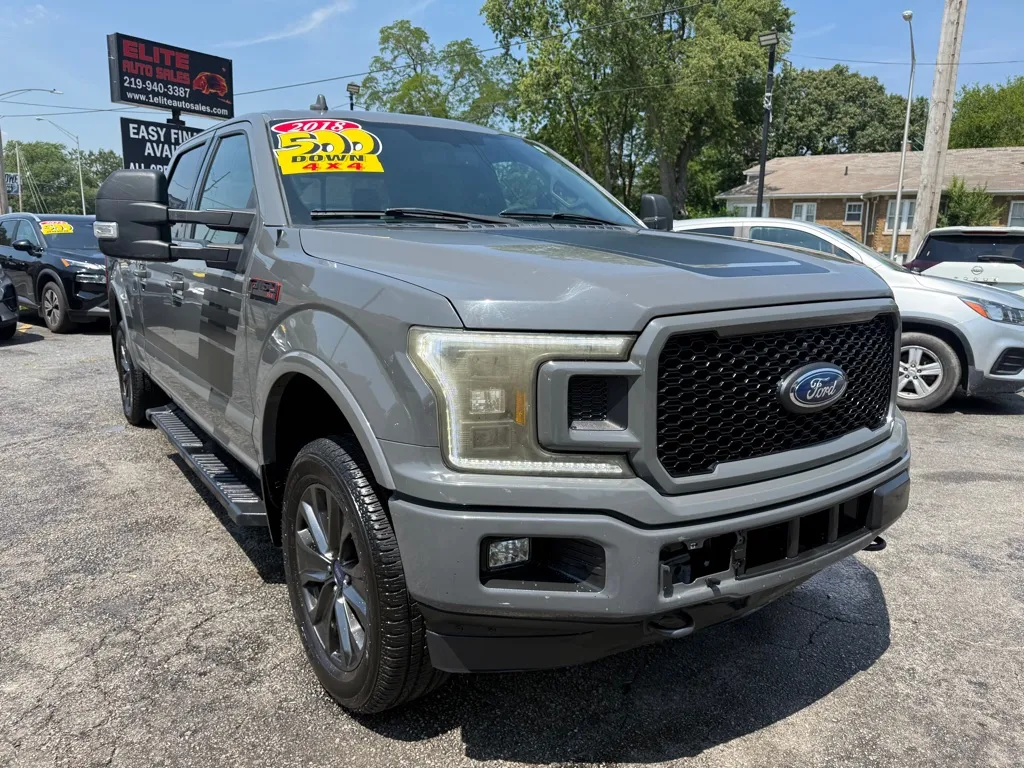 Gray 2018 FORD F-150 SUPERCREW for sale in Hobart, IN