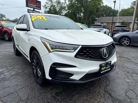 White 2019 ACURA RDX A-SPEC for sale in Hobart, IN