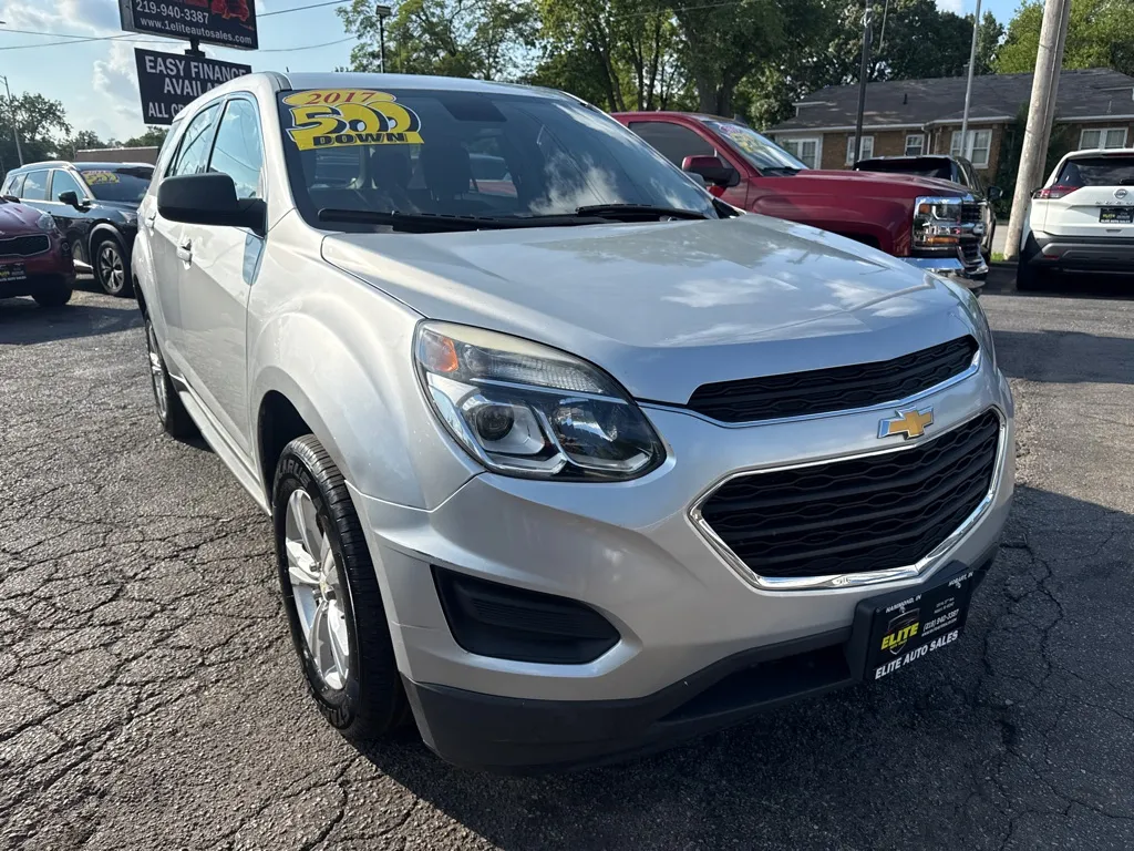 Silver 2017 CHEVROLET EQUINOX LS for sale in Hobart, IN