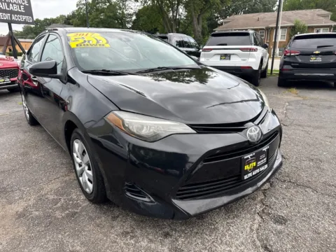 Black 2017 TOYOTA COROLLA L for sale in Hobart, IN