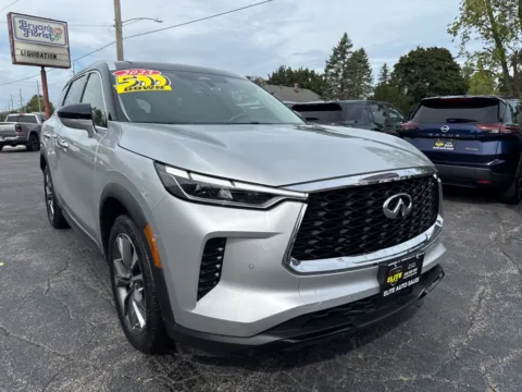 Silver 2023 INFINITI QX60 LUXE for sale in Hobart, IN