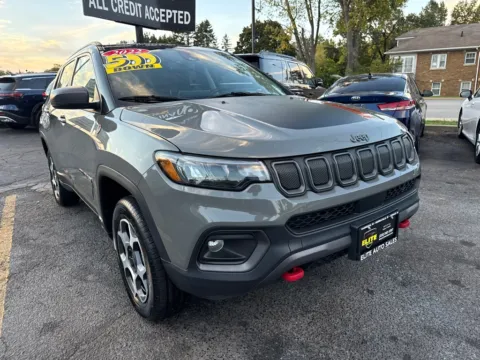 Gray 2022 JEEP COMPASS TRAILHAWK for sale in Hobart, IN