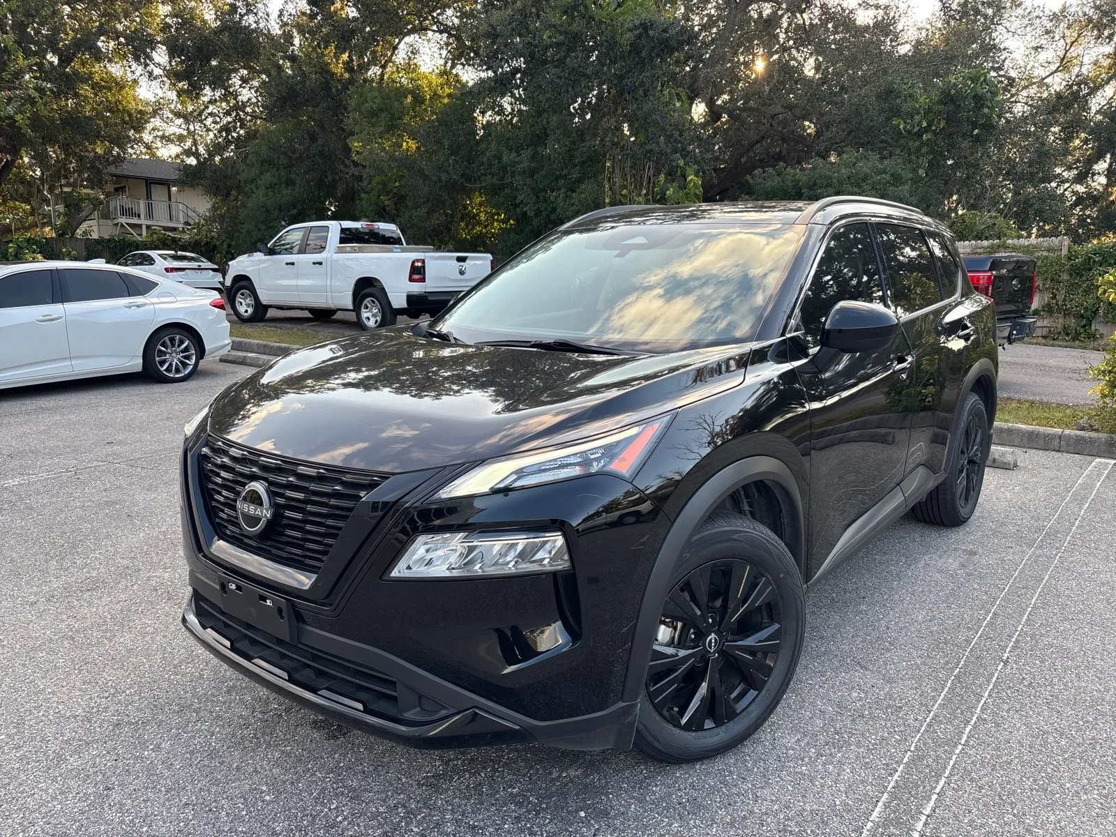 Black 2023 Nissan Rogue SV w/PREMIUM & MIDNIGHT PKG for sale in Seffner, FL