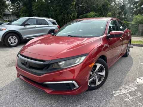 Beige 2019 Honda Civic Sedan LX for sale in Seffner, FL