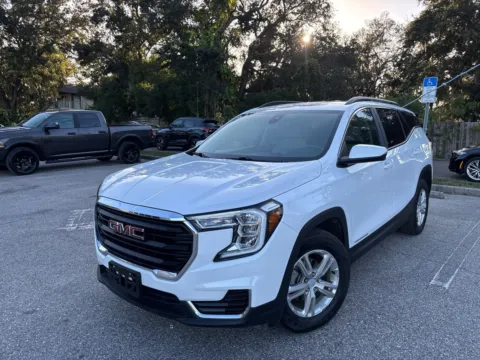 White 2023 GMC Terrain SLE AWD w/CONVENIENCE PKG. for sale in Seffner, FL