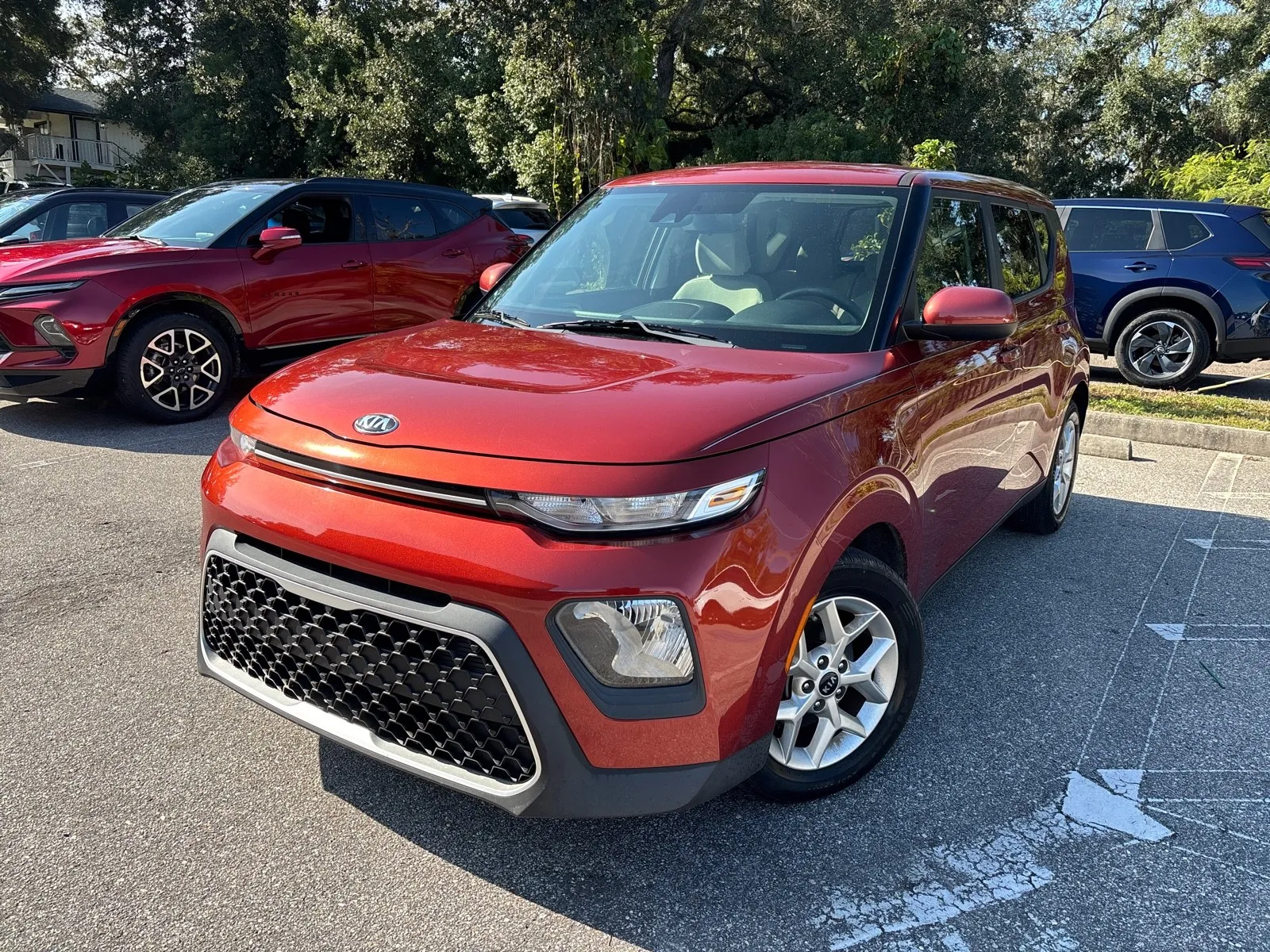 Orange 2021 Kia Soul S for sale in Seffner, FL