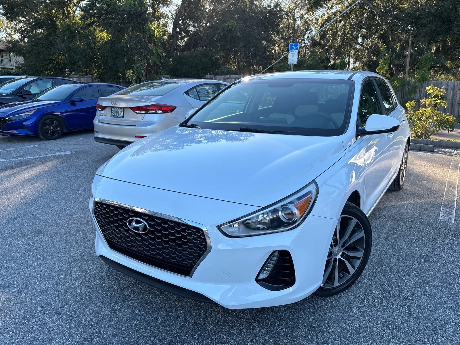 White 2020 Hyundai Elantra GT Hatchback for sale in Seffner, FL