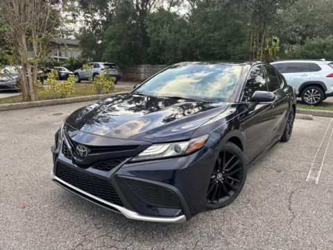 Blue 2021 Toyota Camry XSE w/LTHR. PANO. for sale in Seffner, FL
