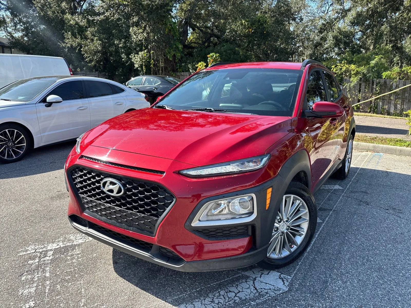 Red 2020 Hyundai Kona SEL for sale in Seffner, FL