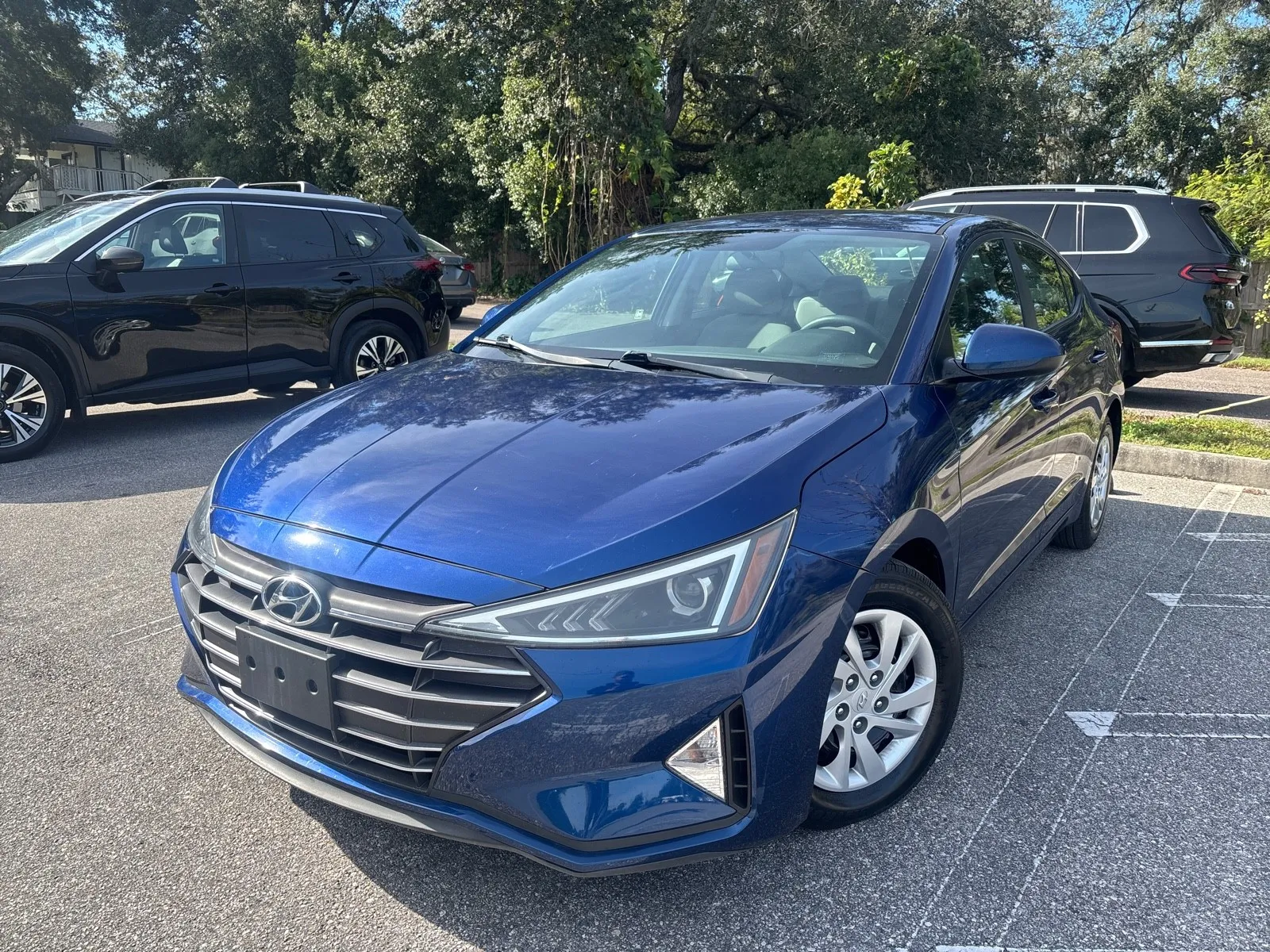 Blue 2019 Hyundai Elantra SE for sale in Seffner, FL