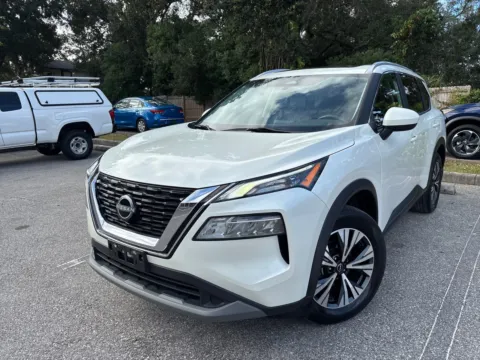 White 2023 Nissan Rogue SV AWD w/PREMIUM PKG. LTHR. PANO. for sale in Seffner, FL