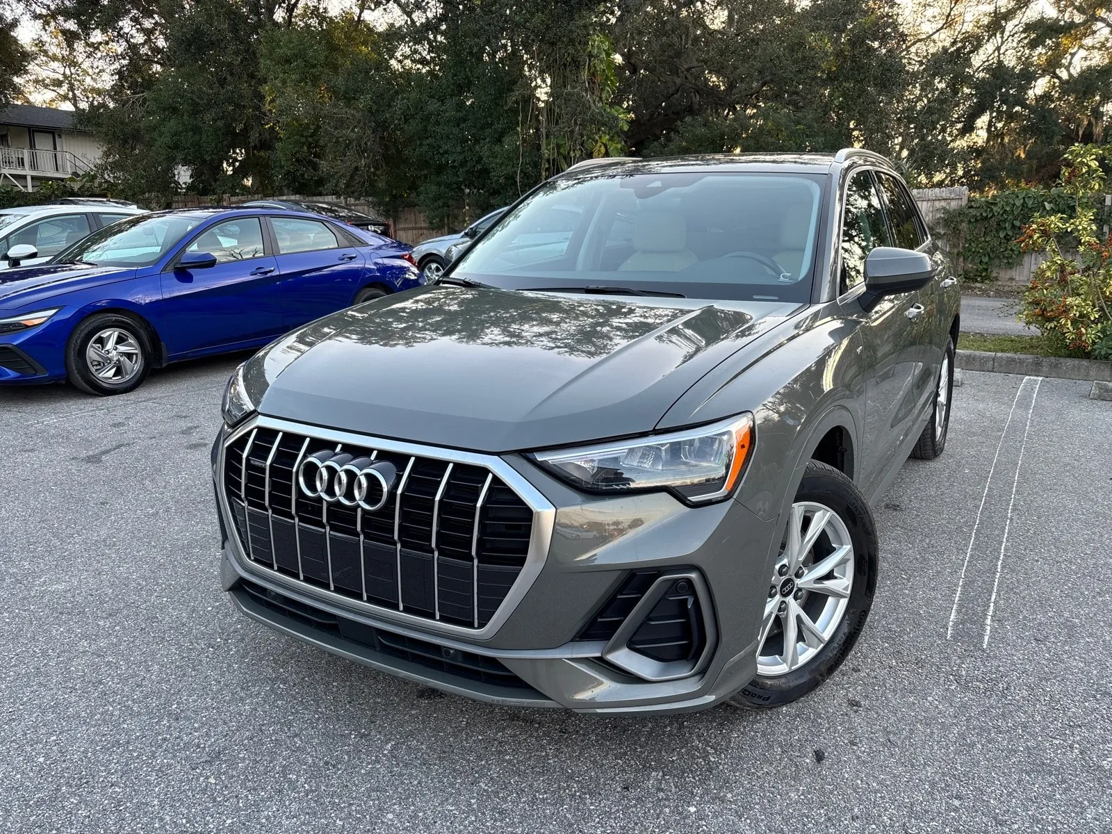 Blue 2022 Audi Q3 S line Premium AWD for sale in Seffner, FL