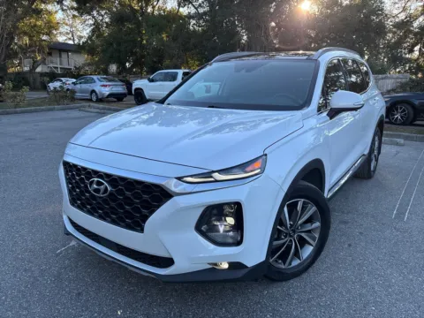 White 2020 Hyundai Santa Fe w/CONVENIENCE & PREMIUM PKG. LTHR. PANO. SEL for sale in Seffner, FL