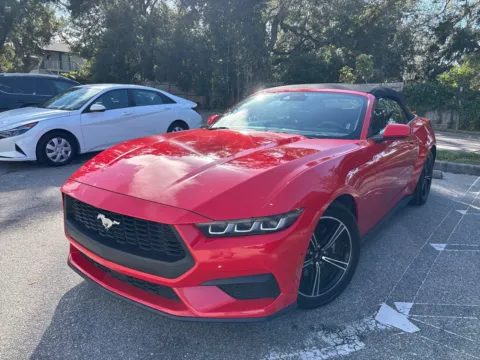 Red 2024 Ford Mustang EcoBoost Convertible for sale in Seffner, FL