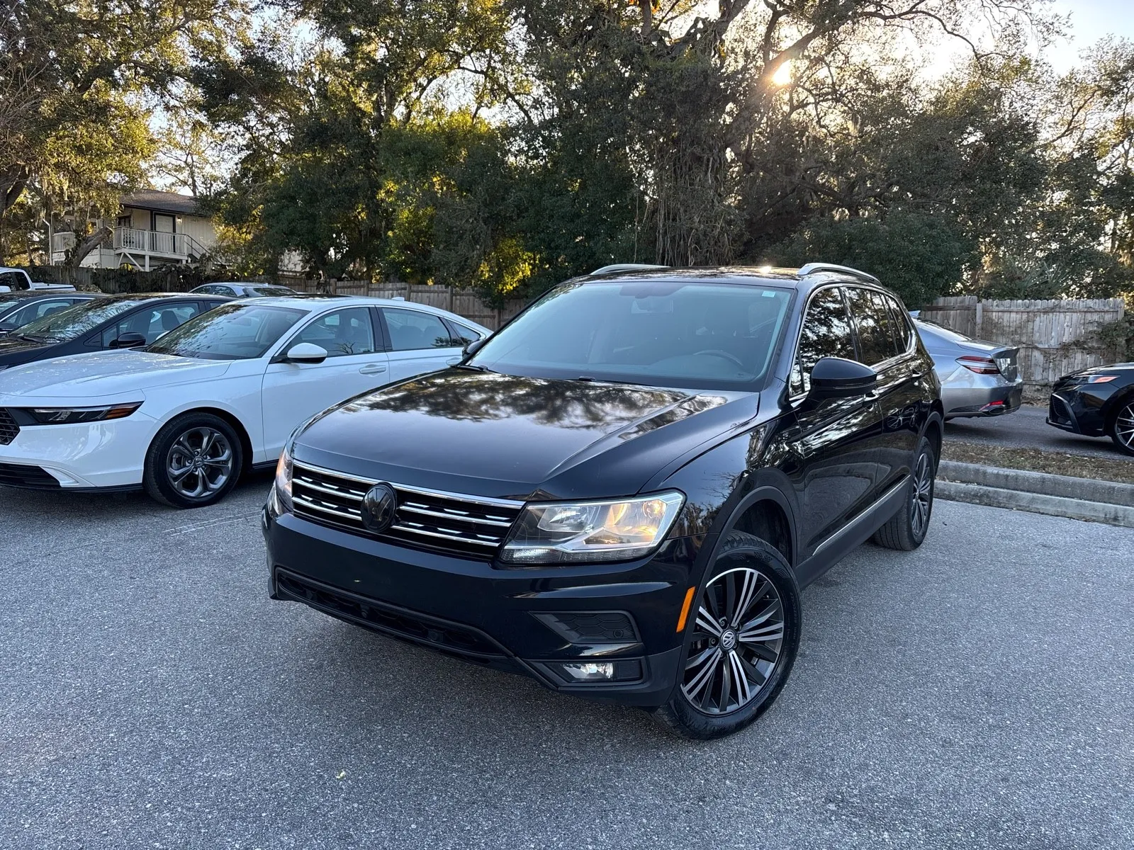Black 2019 Volkswagen Tiguan SEL w/THREE-ROW LTHR. PANO. for sale in Seffner, FL
