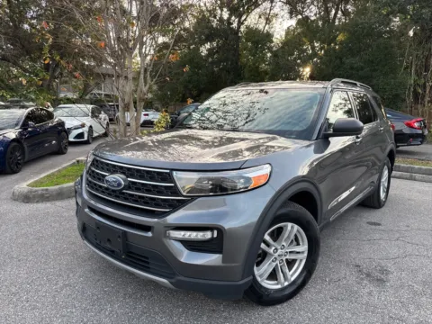 Gray 2024 Ford Explorer XLT AWD w/3ROW LEATHER for sale in Seffner, FL