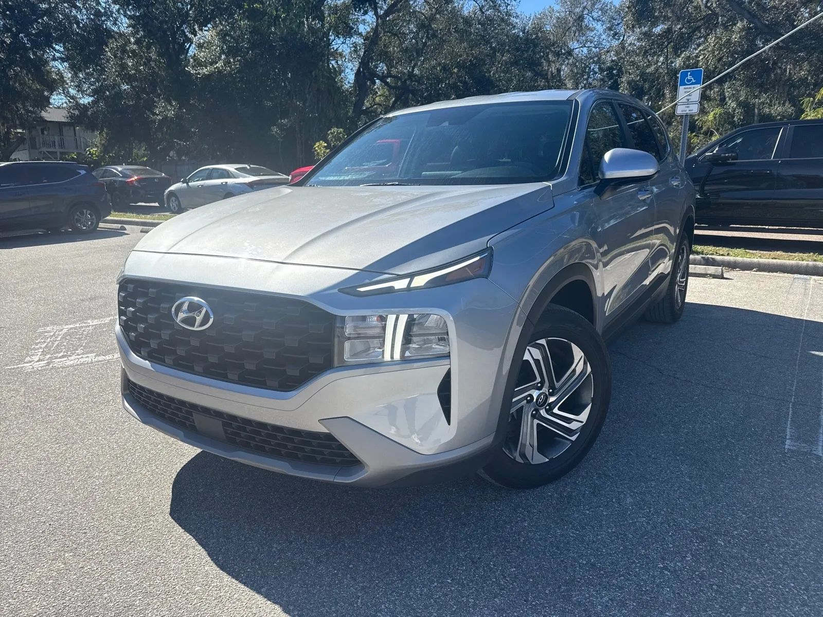 Silver 2023 Hyundai Santa Fe SE for sale in Seffner, FL