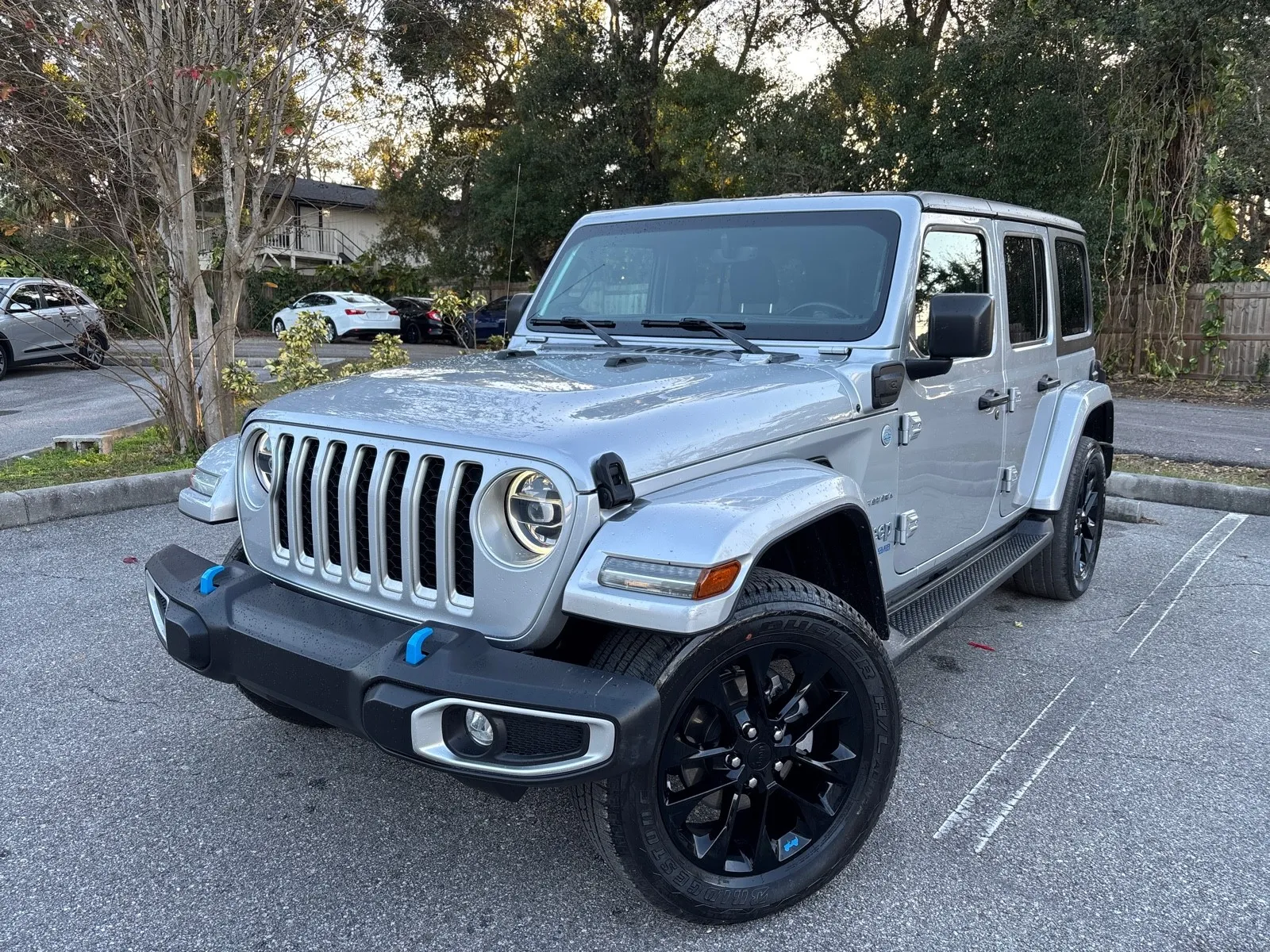Silver 2022 Jeep Wrangler 4xe Unlimited Sahara for sale in Seffner, FL