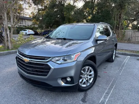 Blue 2021 Chevrolet Traverse LT Leather for sale in Seffner, FL