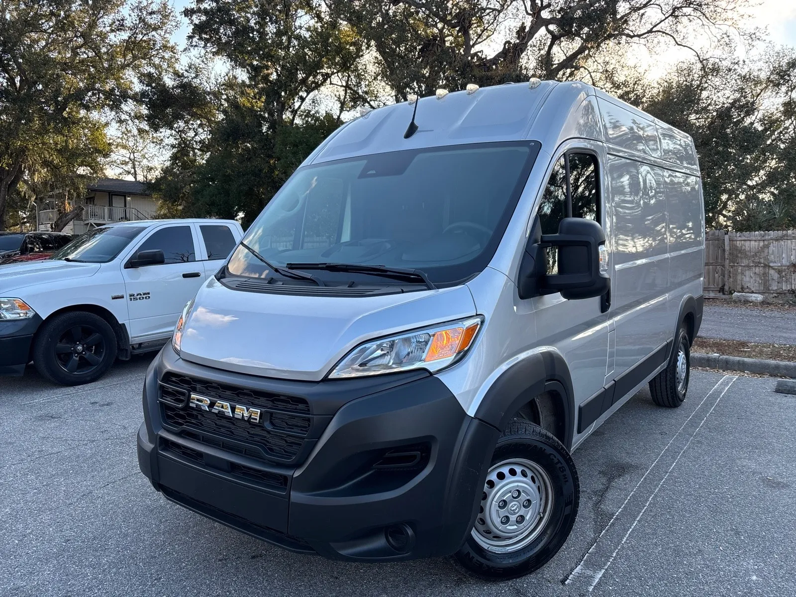 Silver 2025 Ram ProMaster Cargo Van Tradesman w/Passenger Seat High Roof 136.0 WB for sale in Seffner, FL