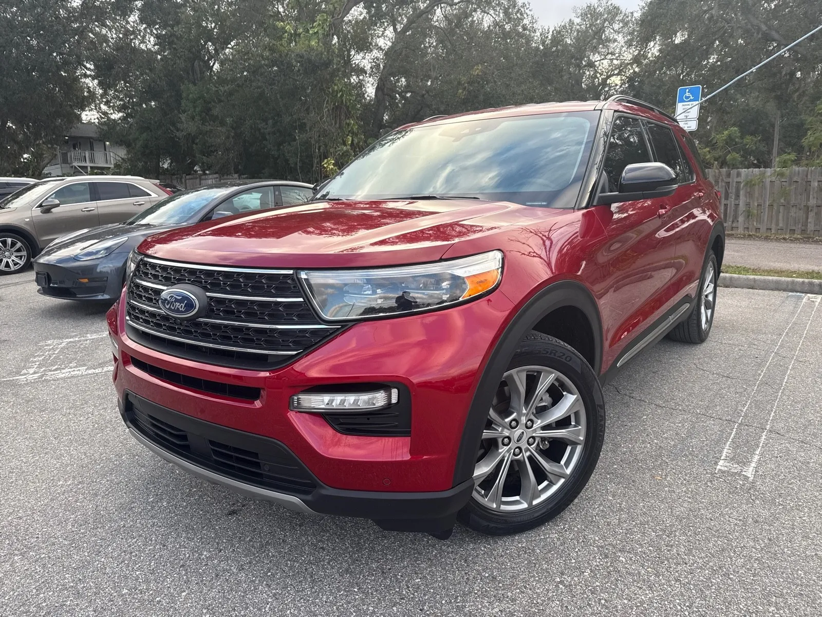 Red 2023 Ford Explorer XLT w/TECHNOLOGY PKG. LTHR. NAVI. SOUND. for sale in Seffner, FL