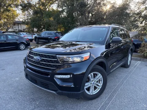 Black 2024 Ford Explorer XLT w/THREE-ROW LEATHER for sale in Seffner, FL