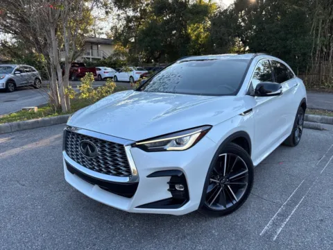 White 2024 INFINITI QX55 LUXE AWD for sale in Seffner, FL