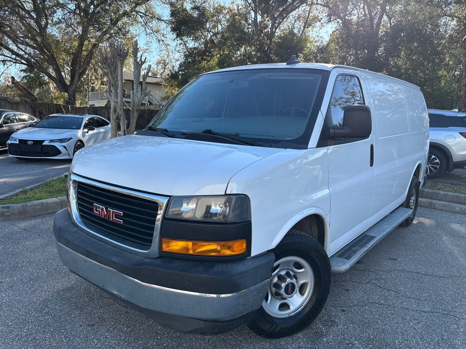 White 2020 GMC Savana Cargo Van 1WT 135.2 WB for sale in Seffner, FL