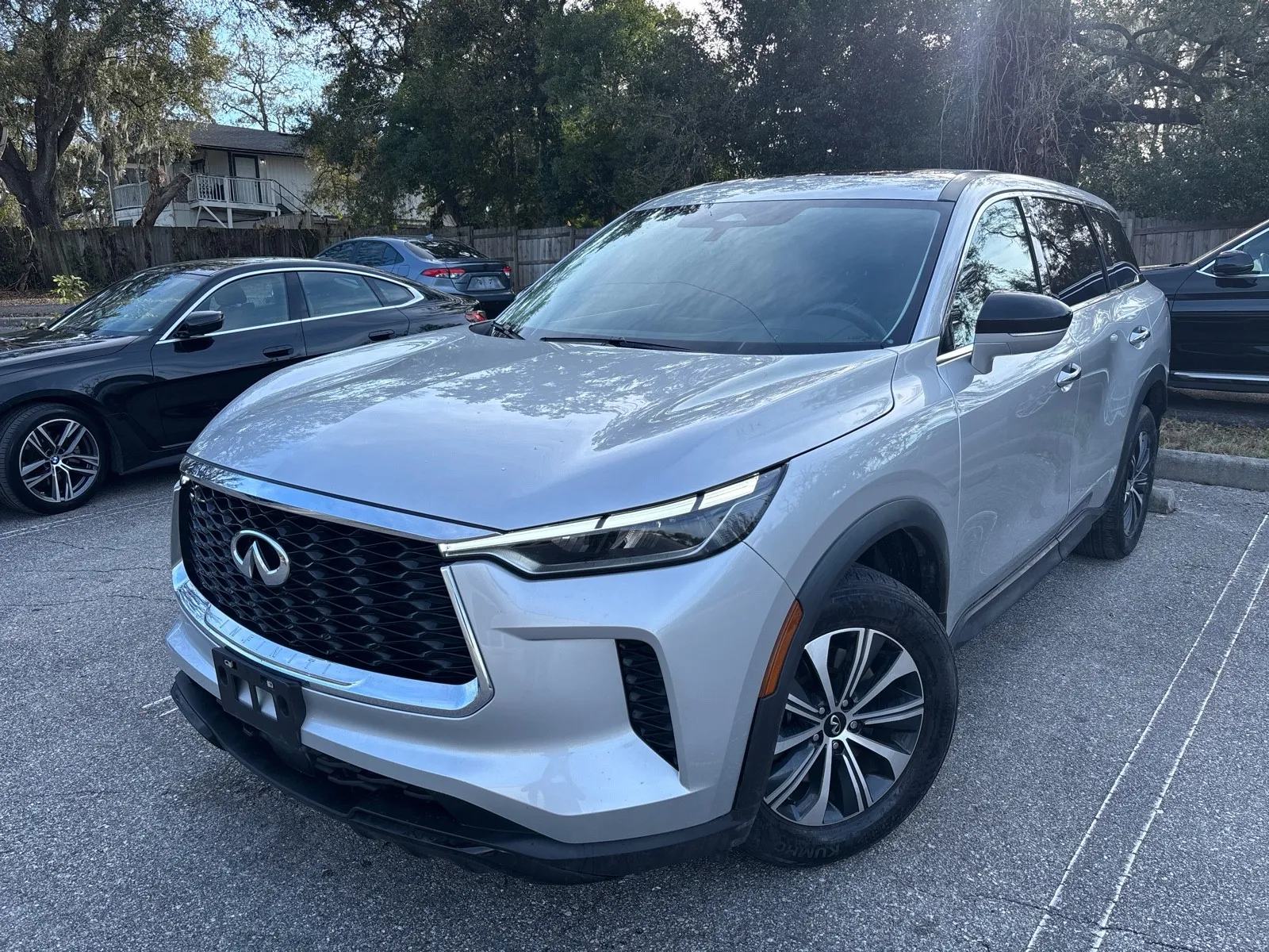 Silver 2023 INFINITI QX60 PURE for sale in Seffner, FL