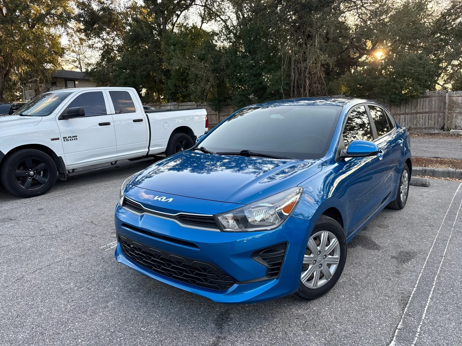Blue 2022 Kia Rio S for sale in Seffner, FL
