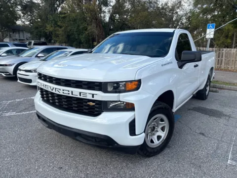 Blue 2022 Chevrolet Silverado 1500 LTD Work Truck V8 Regular Cab Long Bed for sale in Seffner, FL