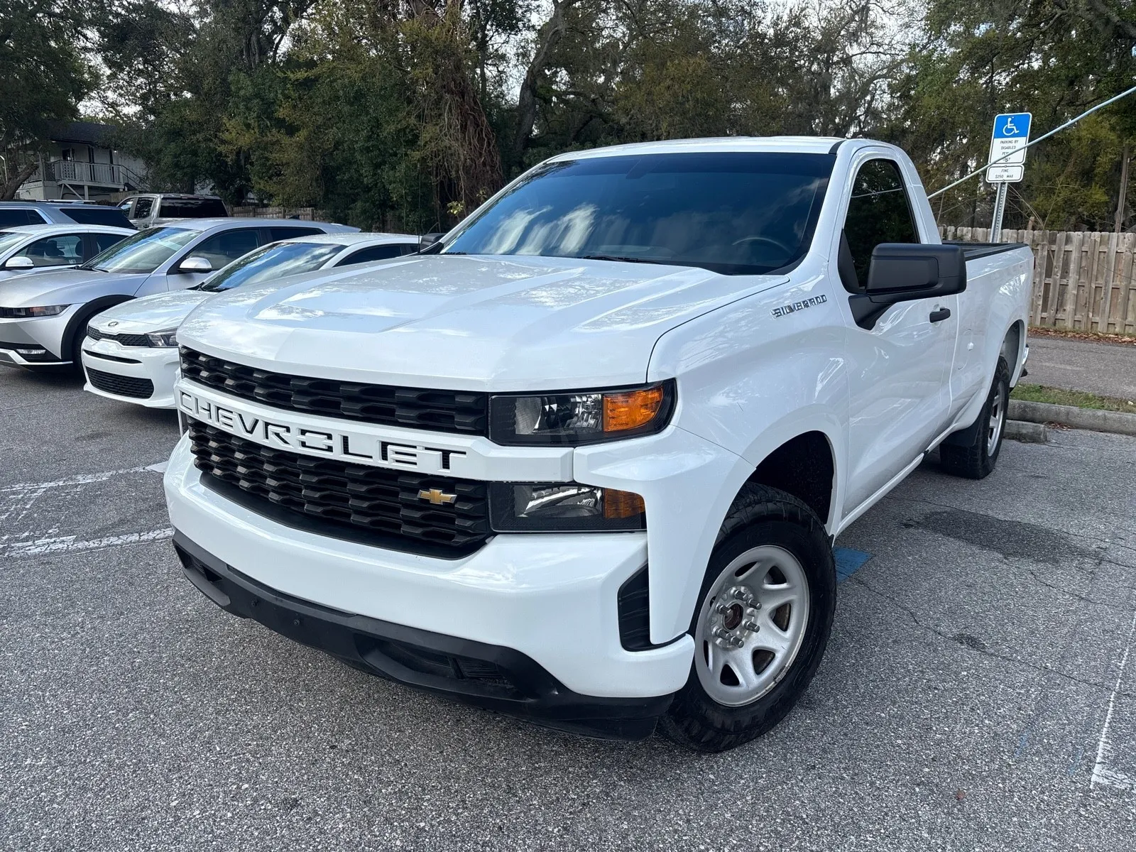 Blue 2022 Chevrolet Silverado 1500 LTD Work Truck V8 Regular Cab Long Bed for sale in Seffner, FL