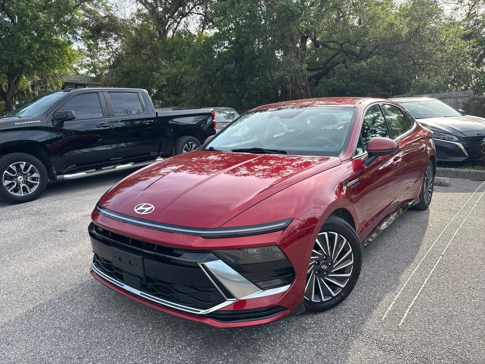 Black 2025 Hyundai Sonata Hybrid SEL for sale in Seffner, FL