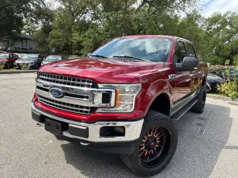 Red 2019 Ford F-150 XLT Crew Cab 4X4 w/FX4 OFF-ROAD PACKAGE * LIFTED W/22IN WHEELS * for sale in Seffner, FL