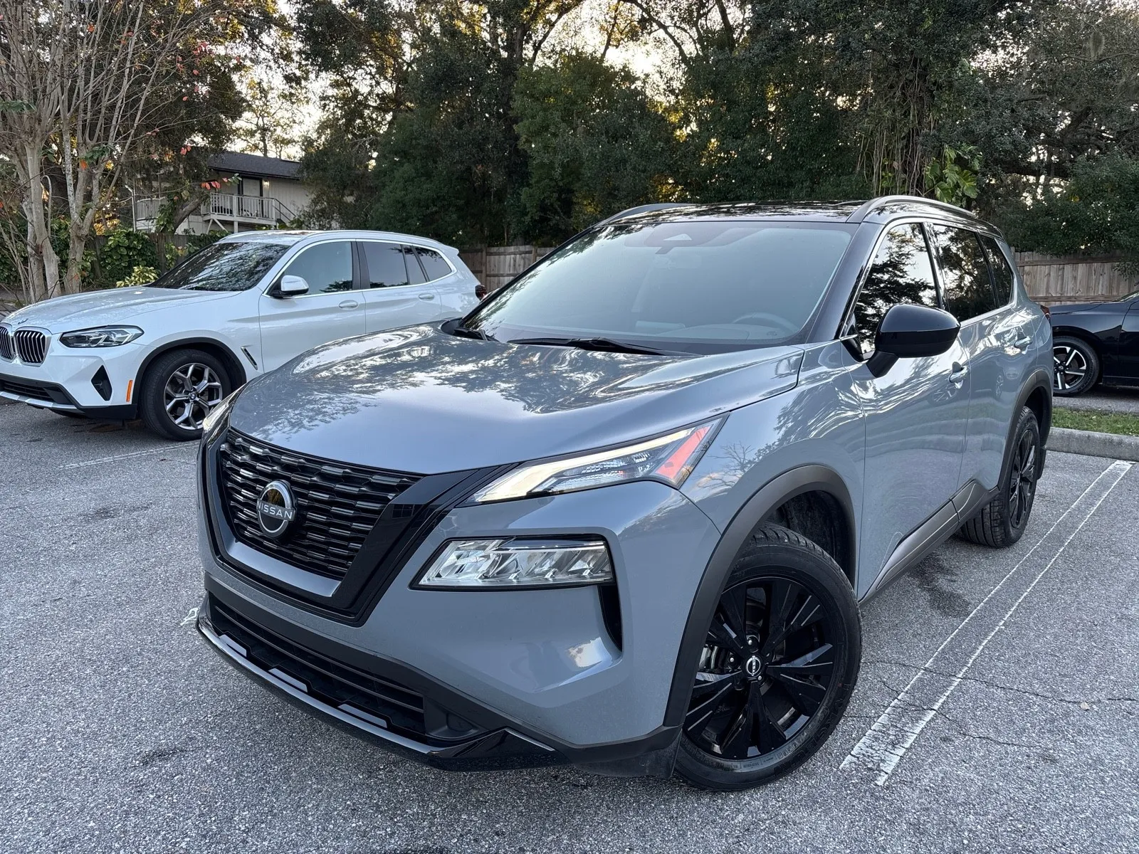 Silver 2023 Nissan Rogue SV w/PREMIUM & MIDNIGHT PKG. LTHR. PANO. WHEELS. for sale in Seffner, FL