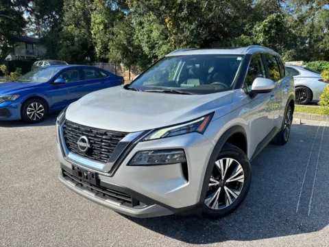 Silver 2023 Nissan Rogue SV AWD w/PREMIUM PKG. LTHR. PANO. for sale in Seffner, FL