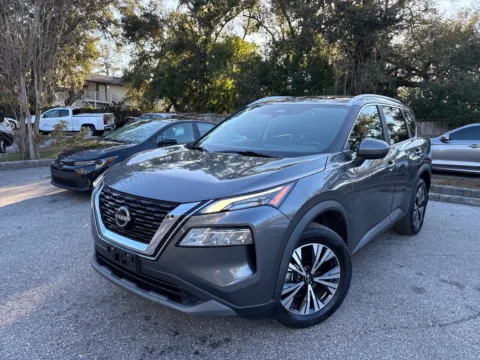 Gray 2023 Nissan Rogue SV AWD w/PREMIUM PKG. LTHR. PANO. for sale in Seffner, FL
