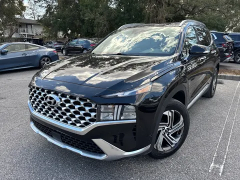 Black 2022 Hyundai Santa Fe SEL W/PREMIUM PKG. LTHR. PANO. SOUND. for sale in Seffner, FL