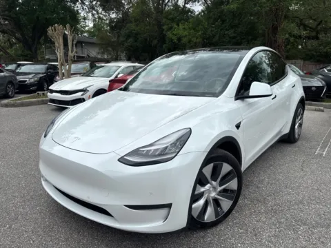 White 2021 Tesla Model Y Long Range for sale in Seffner, FL