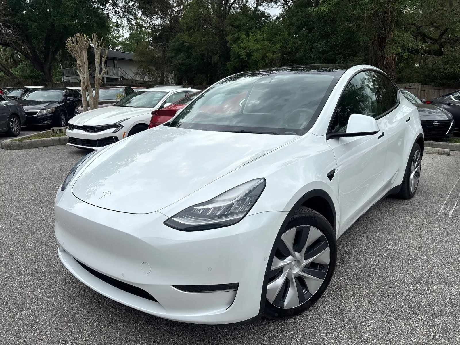 White 2021 Tesla Model Y Long Range for sale in Seffner, FL