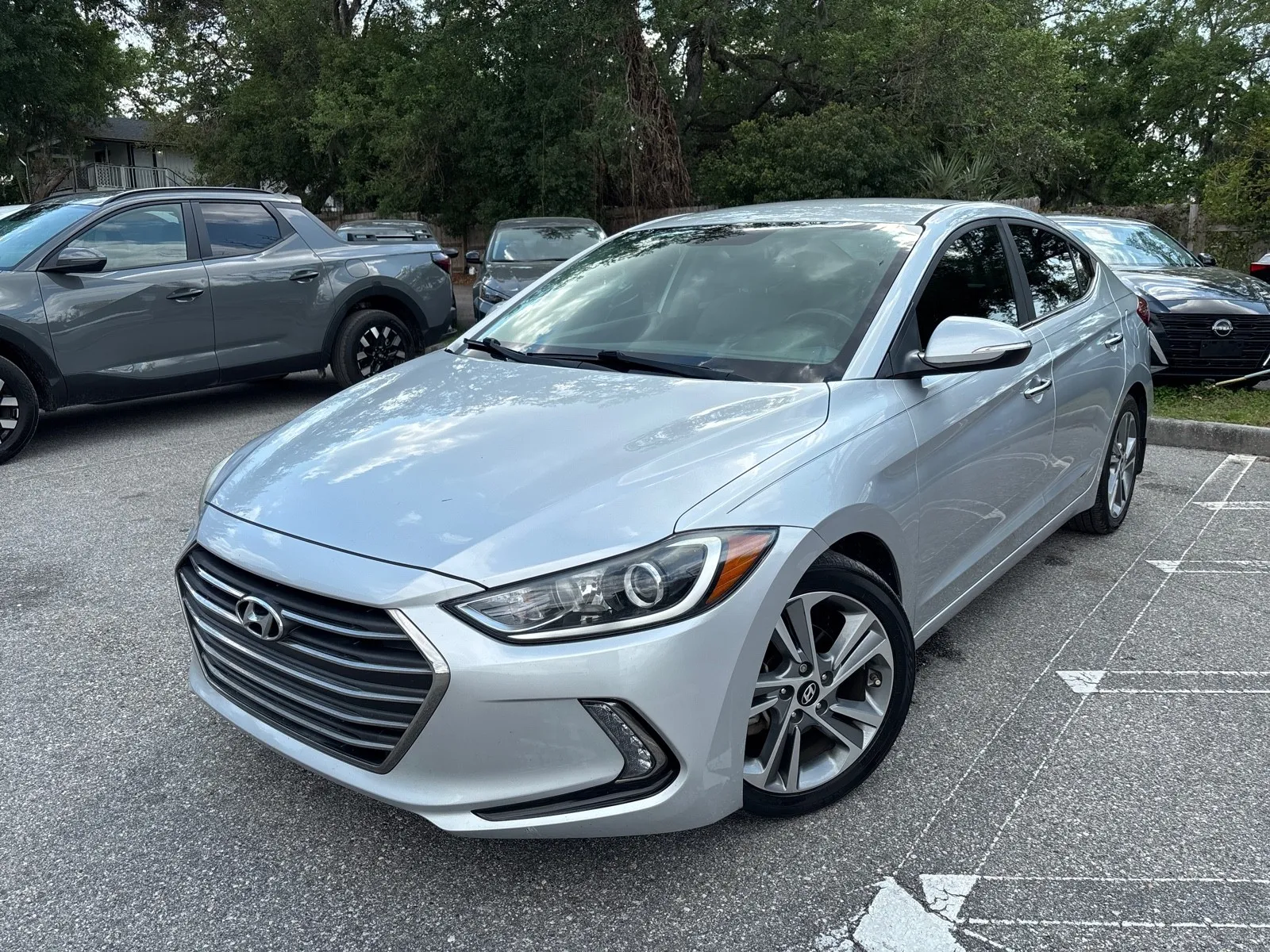 Silver 2017 Hyundai Elantra Limited for sale in Seffner, FL