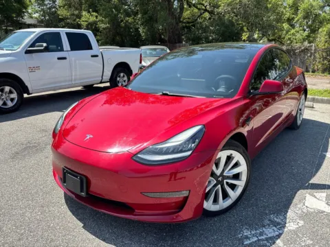 Red 2021 Tesla Model 3 Long Range W/PREMIUM WHEELS for sale in Seffner, FL