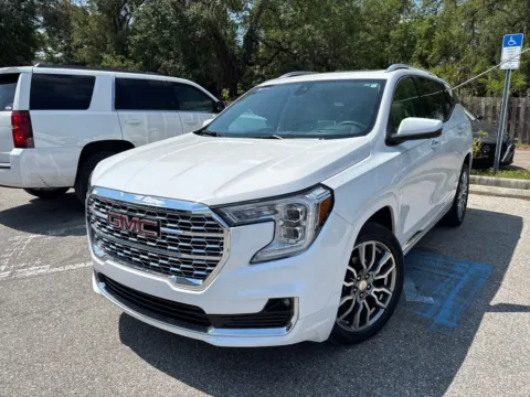 Blue 2022 GMC Terrain Denali AWD w/PREMIUM PKG. PANO ROOF for sale in Seffner, FL