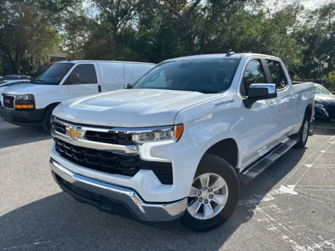 White 2024 Chevrolet Silverado 1500 LT Crew Cab V8 for sale in Seffner, FL
