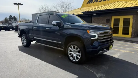 Photos of 2022 Chevrolet Silverado 1500 Crew Cab High Country Pickup 4D 6 1/2 ft for sale in Boise, ID at MASS Motors Fairview Used Car Dealership