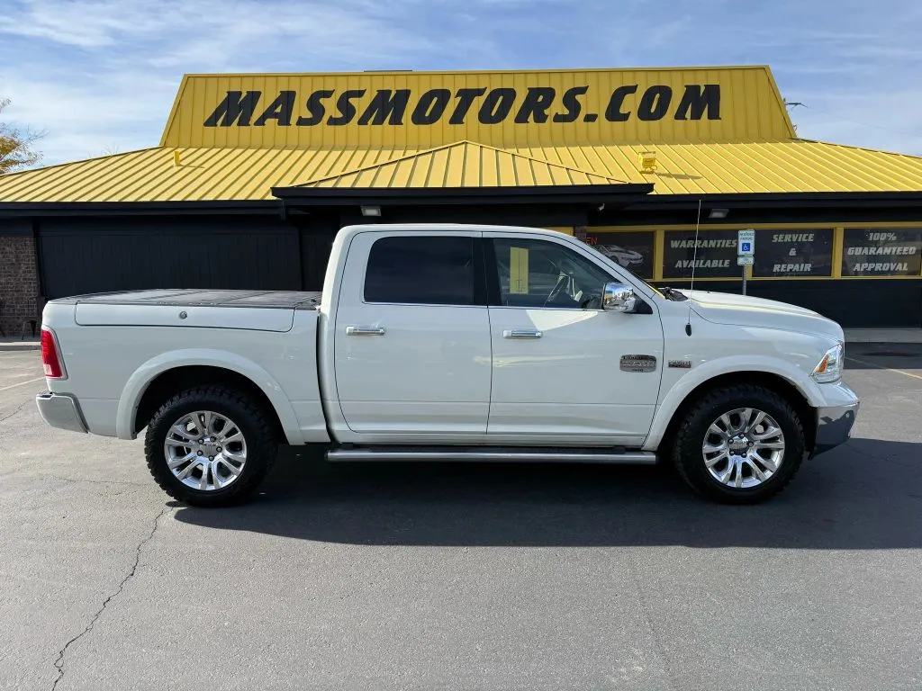 White 2018 Ram 1500 Crew Cab Laramie Longhorn Pickup 4D 5 1/2 ft for sale in Boise, ID